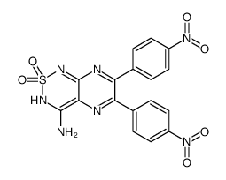 6,7-bis(4-nitrophenyl)-2,2-dioxo-3H-pyrazino[2,3-c][1,2,6]thiadiazin-4-amine Structure