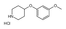 4-(3-METHOXYPHENOXY)PIPERIDINE HYDROCHLORIDE structure