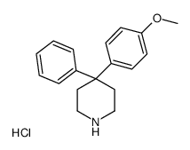 4-(4-methoxyphenyl)-4-phenylpiperidine,hydrochloride结构式