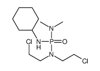 N-[bis(2-chloroethyl)amino-(dimethylamino)phosphoryl]cyclohexanamine结构式