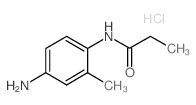 N-(4-Amino-2-methyl-phenyl)-propionamide hydrochloride结构式