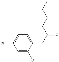 1-(2,4-DICHLOROPHENYL)HEXAN-2-ONE Structure