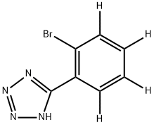 5-(2-Bromophenyl-d4)-2H-tetrazole结构式