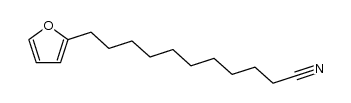 2-(10-Cyandecyl)furan Structure