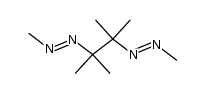 (1E,1'E)-2,2'-(2,3-dimethylbutane-2,3-diyl)bis(1-methyldiazene) Structure