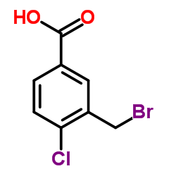 3-(Bromomethyl)-4-chlorobenzoic acid Structure