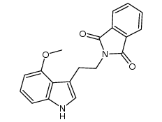 2-(2-(4-methoxy-1H-indol-3-yl)ethyl)isoindoline-1,3-dione结构式
