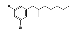 1,3-dibromo-5-(2-methylheptyl)benzene Structure