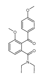 N,N-(diethyl)-2-(4-methoxybenzoyl)-3-methoxybenzene-1-carboxamide Structure