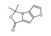 4,4-dimethyl-1,5-dioxa-3b-aza-cyclopenta[a]pentalen-6-one结构式