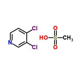 3,4-Dichloropyridine methanesulfonate (1:1)结构式