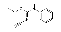 N-phenyl-N'-cyano-O-ethoxyisourea Structure