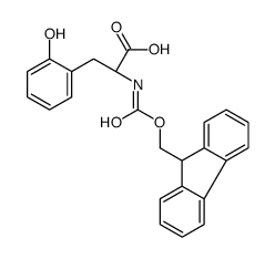 (2S)-2-(9H-fluoren-9-ylmethoxycarbonylamino)-3-(2-hydroxyphenyl)propanoic acid结构式