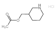 3-Piperidinylmethyl acetate hydrochloride结构式