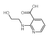 2-[(2-Hydroxyethyl)amino]nicotinic acid Structure