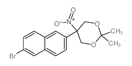 5-(6-Bromonaphthalen-2-yl)-2,2-dimethyl-5-nitro-1,3-dioxane picture