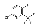 6-chloro-3-fluoro-2-(trifluoromethyl)pyridine Structure