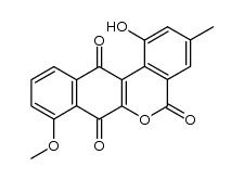 1-hydroxy-8-methoxy-3-methyl-5H-benzo[d]naphtho[2,3-b]pyran-5,7,12-trione Structure