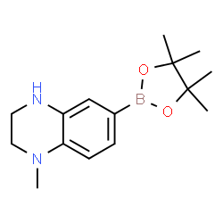 1-甲基-1,2,3,4-四氢喹喔啉-6-硼酸频哪醇酯结构式