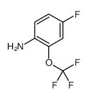 4-Fluoro-2-(trifluoromethoxy)aniline结构式