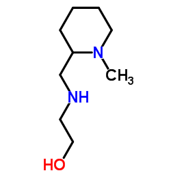 2-{[(1-Methyl-2-piperidinyl)methyl]amino}ethanol结构式