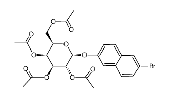 (6-bromo-[2]naphthyl)-[tetra-O-acetyl-β-D-galactopyranoside Structure