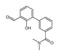 3-(3-formyl-2-hydroxyphenyl)-N,N-dimethylbenzamide结构式