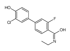 4-(3-chloro-4-hydroxyphenyl)-N-ethyl-2-fluorobenzamide结构式