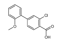 3-CHLORO-2'-METHOXY-[1,1'-BIPHENYL]-4-CARBOXYLIC ACID structure