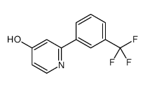 2-[3-(trifluoromethyl)phenyl]-1H-pyridin-4-one结构式