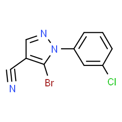 5-Bromo-1-(3-chlorophenyl)-1H-pyrazole-4-carbonitrile picture