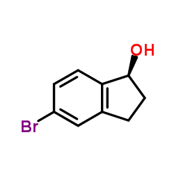 (S)-5-bromo-2,3-dihydro-1H-inden-1-ol结构式