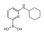 (6-(CYCLOHEXYLAMINO)PYRIDIN-2-YL)BORONIC ACID structure