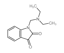 1H-Indole-2,3-dione,1-[(diethylamino)methyl]- Structure