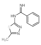 N-(5-methyl-1,3,4-thiadiazol-2-yl)benzenecarboximidamide Structure