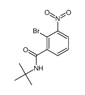 2-bromo-N-tert-butyl-3-nitrobenzamide结构式