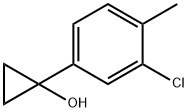 1-(3-氯-4-甲基苯基)环丙醇结构式