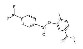 methyl 4-methyl-3-(((4-(trifluoromethyl)phenyl)sulfonyl)oxy)benzoate结构式