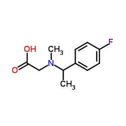 N-[1-(4-Fluorophenyl)ethyl]-N-methylglycine结构式