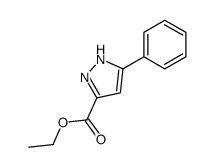Ethyl 3-phenyl-1H-pyrazole-5-carboxylate Structure