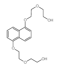 Ethanol, 2,2'-[1,5-naphthalenediylbis(oxy-2,1-ethanediyloxy)]bis- (en) Structure