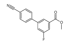 METHYL 4'-CYANO-5-FLUORO-[1,1'-BIPHENYL]-3-CARBOXYLATE Structure