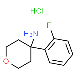 4-(2-氟苯基)四氢-2H-吡喃-4-胺盐酸盐结构式