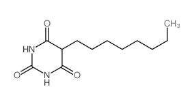 2,4,6(1H,3H,5H)-Pyrimidinetrione,5-octyl- Structure