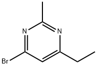 4-bromo-6-ethyl-2-methylpyrimidine Structure