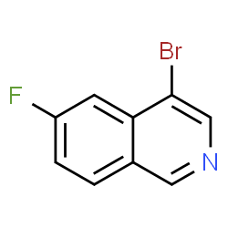 4-溴-6-氟异喹啉结构式