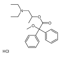 diethyl-[2-(2-methoxy-2,2-diphenylacetyl)oxypropyl]azanium,chloride Structure