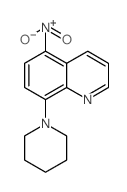 5-硝基-8-(哌啶-1-基)喹啉结构式