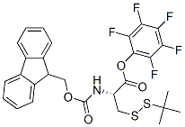 FMOC-CYS(TBUTHIO)-OPFP structure