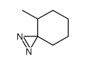 4-methyl-1,2-diazaspiro(2.5)oct-1-ene结构式